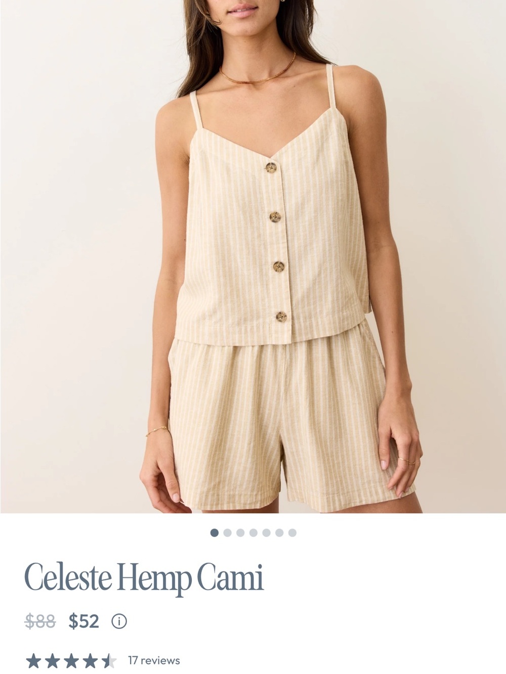 Marine Layer Celeste Hemp Cami